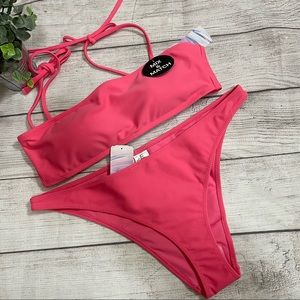 Pink Forever 21 2 piece swimsuit Large